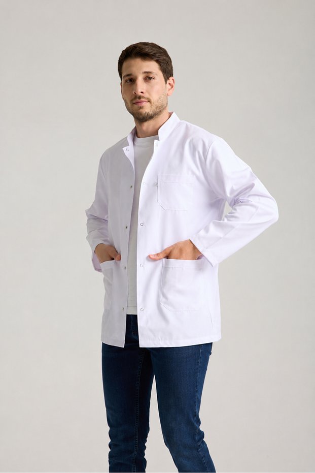 Men's Jacket, Long Collar, Doctor, Teacher, Lab Coat Lab Coat