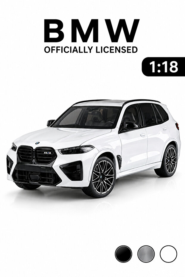 1:18 Bmw X5 m Competition Licensed Metal Diecast Model Car White
