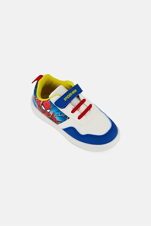 Kids Boy Spider Man Velcro Closure Sneakers, Multicolor