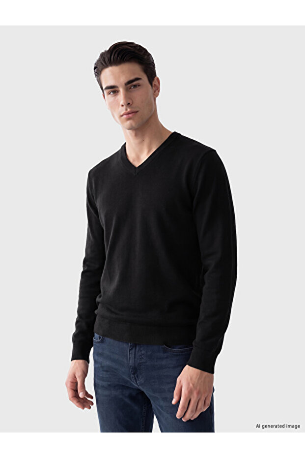 Esvab • Modern & Distinctive V Dikim Men's Knitwear Sweater