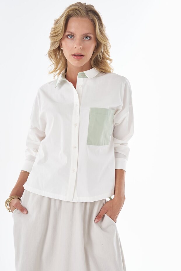 Garnili Cotton Blouse Ecru