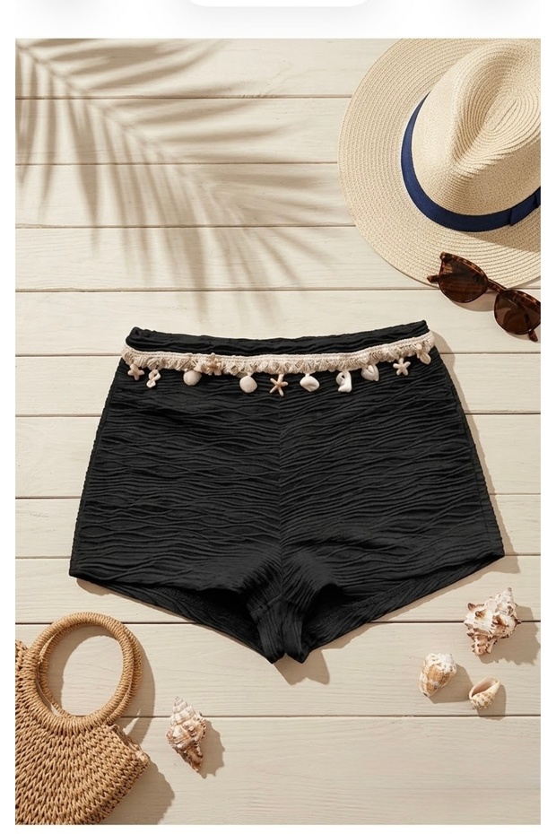 Sea Star Stone Striped Y2K Mini Shorts