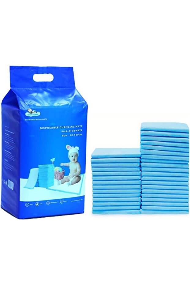 Baby Disposable Changing Mats – Waterproof & Ultra Absorbent Diaper Changing Pads (6