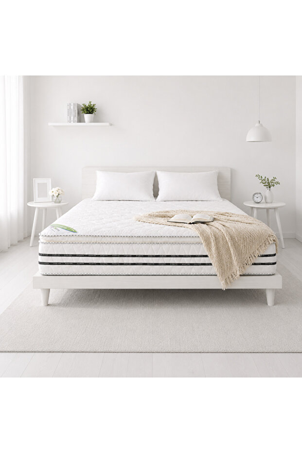 Euro Galaxy Luxury Pillow Top Bonnell Spring Mattress – 30 cm Medium-Firm Comfort, Motion Isolation & Spine Balance