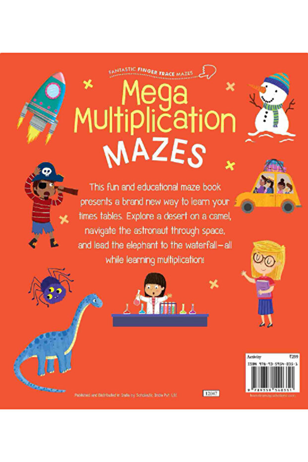 Fantastic Finger Trace Mazes: Awesome Multiplication Mazes