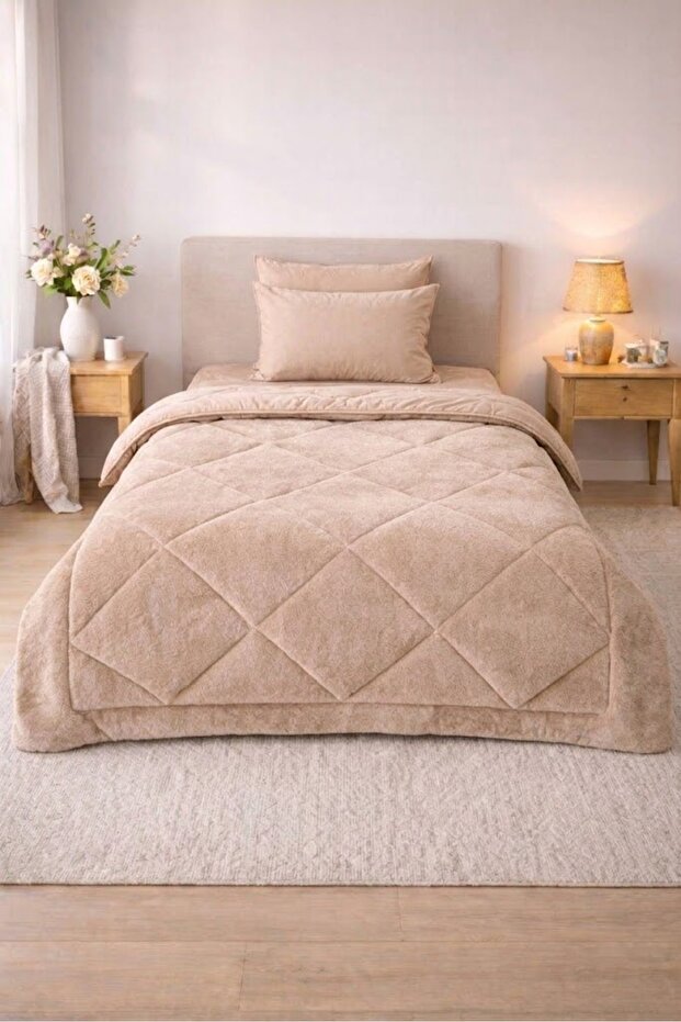 Single Cotton Welsoft Quilt Set – Quilt+Pillowcase | Suitable for 4 Seasons / 1St Quality