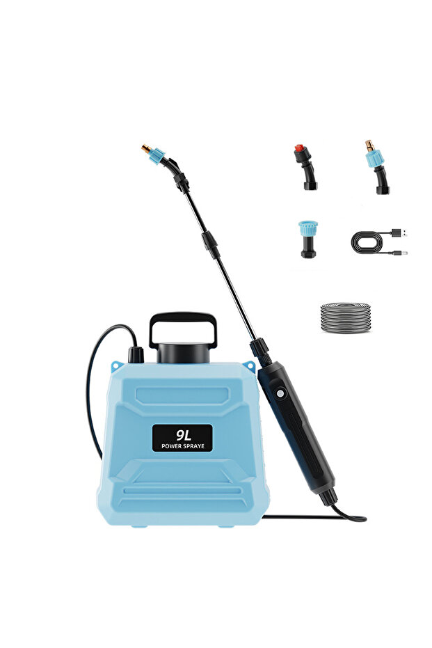 Battery Powered Sprayer 9 Liters, Powerful Electric Pump Sprayer