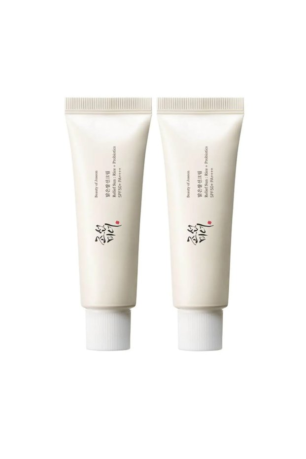 Set Relief Sun Rice Probiotics Spf 50 Pa Brightening Chemical Filtered Uv Protector 50Mlx2 Set of 2