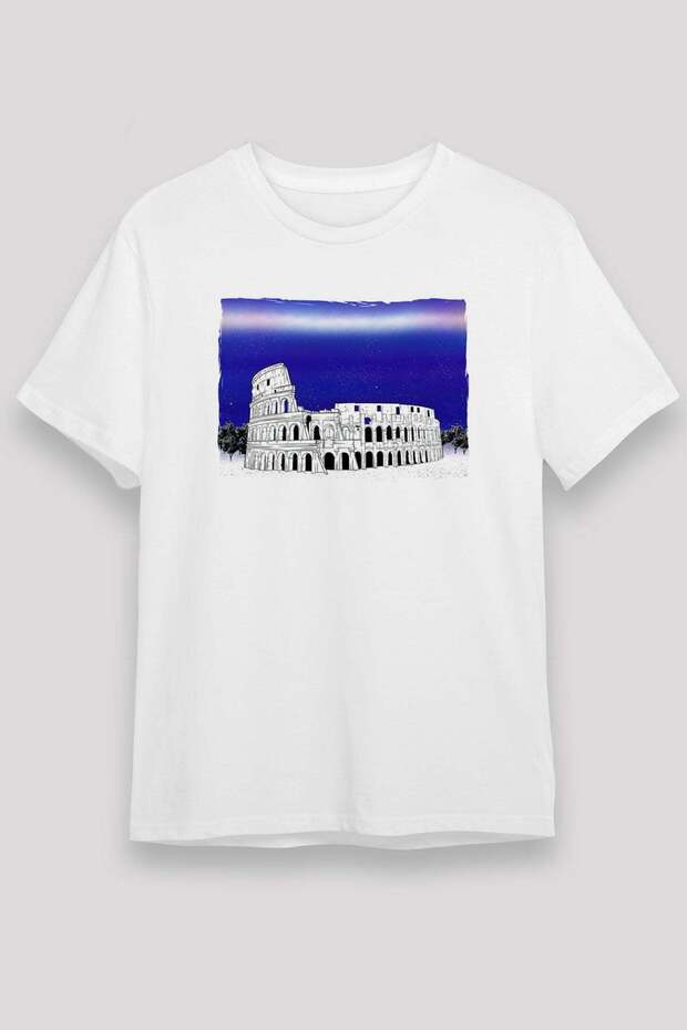Colosseum White Unisex T-Shirt T-Shirt