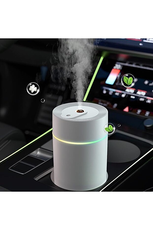 ناشر عطور للسيارة للزيوت العطرية، مرطب هواء صغير سعة 430 مل، معطر هواء صغير يعمل بـ USB