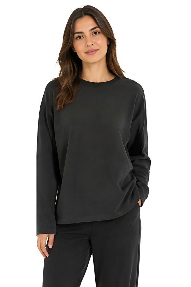 Women's Basic Sweater – 50% Cotton Comfortable Fit