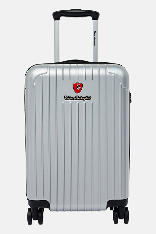 21 Inch Hardshell Cabin Spinner Luggage, Silver
