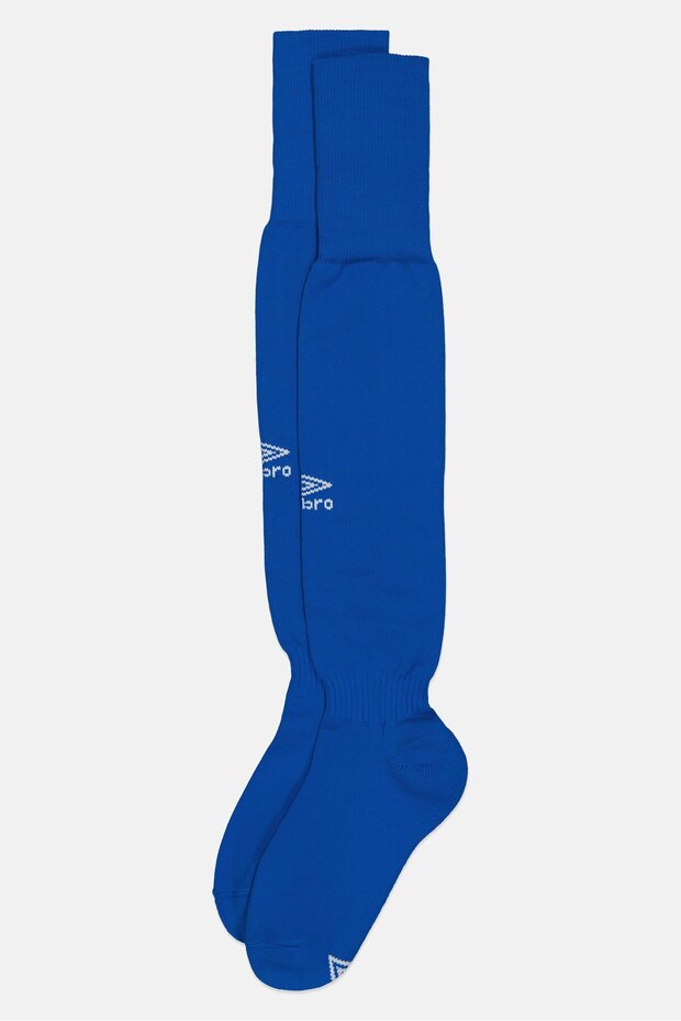Men 1 Pair Brand Logo Knee High Football Socks, Blue