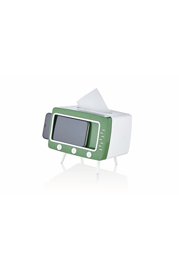 Tv-Style Napkin Holder and Phone Holder