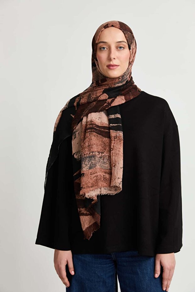 Brush Pattern Aya Kraş Shawl