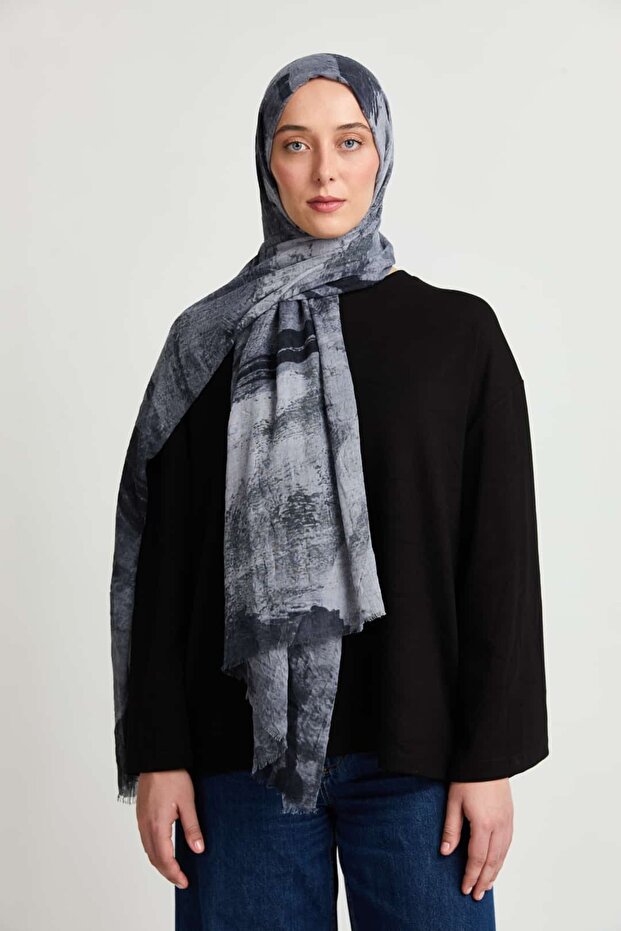 Brush Pattern Aya Kraş Shawl