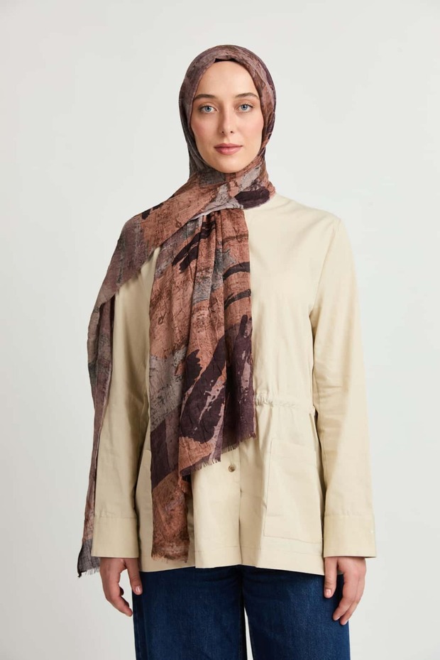 Brush Pattern Aya Kraş Shawl