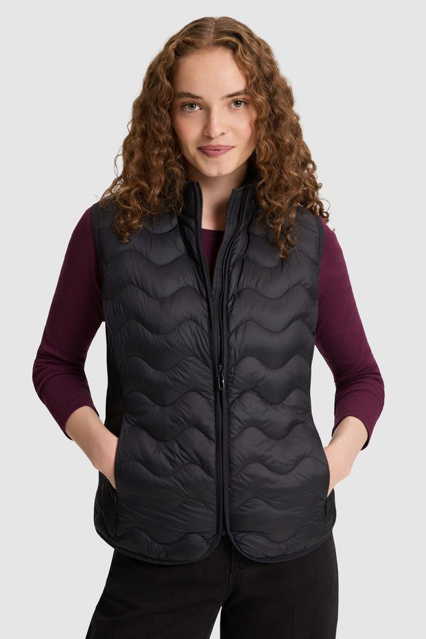 Women's Black Vest 50326246-Vr046