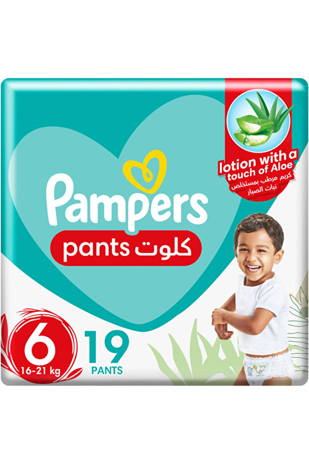 Baby-Dry Pants Diapers Size 6, 16-21Kg 19Pcs