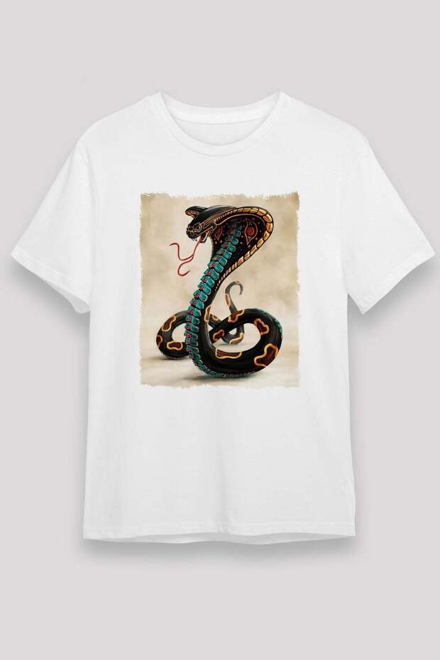 Snake White Unisex T-Shirt T-Shirt
