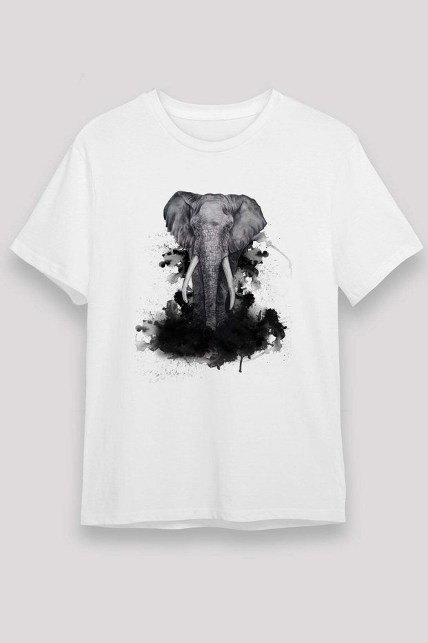 Elephant White Unisex T-Shirt T-Shirt