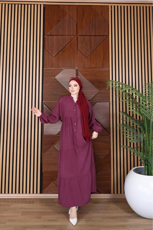 Modal Mango Solid Color Summer Dress (1St Size:38-40-42--- (2Nd Size: 44-46-48) Size Fits All Height:140 cm
