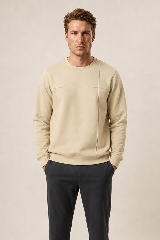 Benko Regular Fit Winter Sweatshirt New Season Beige