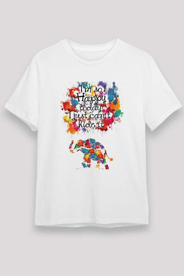 Elephant White Unisex T-Shirt T-Shirt