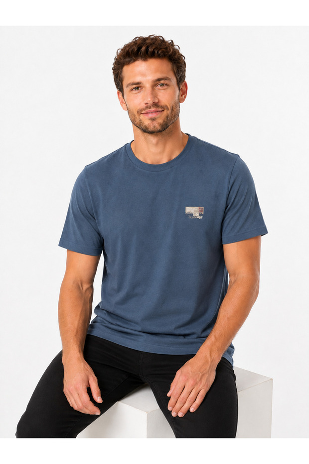 Men's 100% Cotton Daily Basic T-Shirt-7173