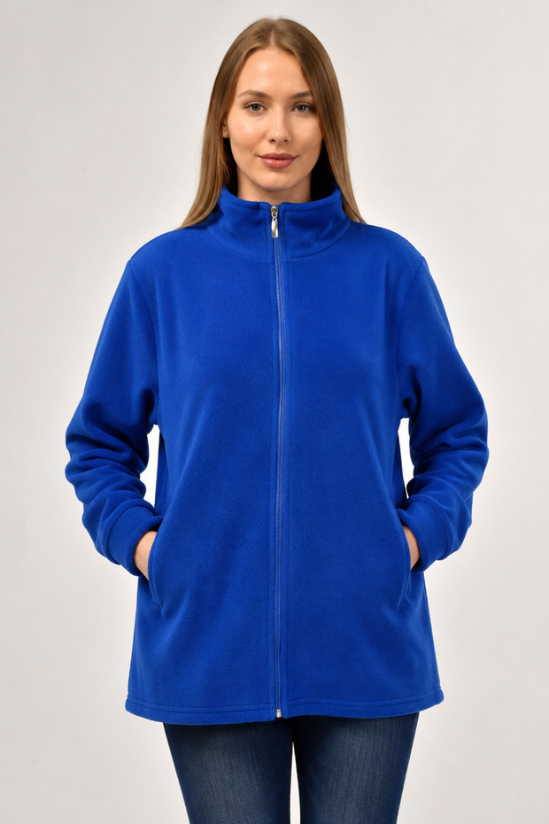 Zippered Pocket Fleece Coat
