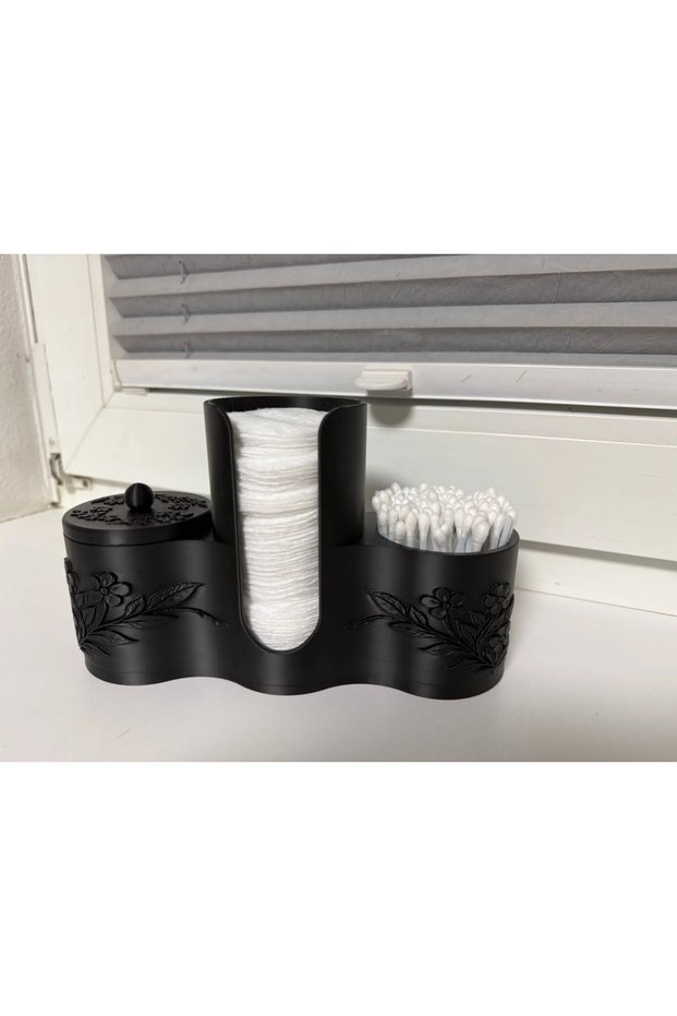 Cotton Pad and Swab Organizer Bathroom Cosmetic Organizer Storage Box