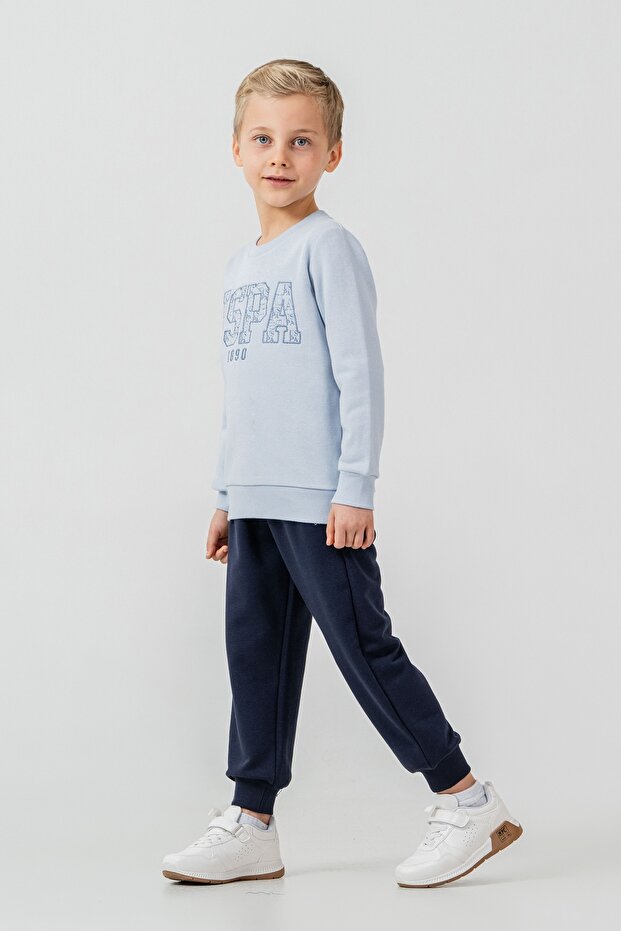 Boys' Two-Piece Suit Us2610-4 Light Blue