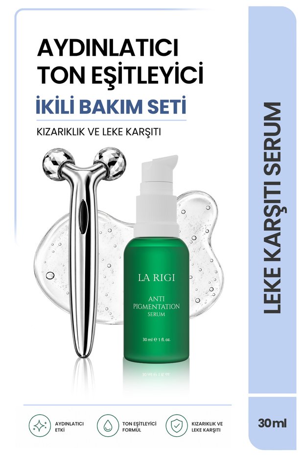 Anti-Blemish Brightening Serum Facial Massager Tone Equalizer Radiance Set