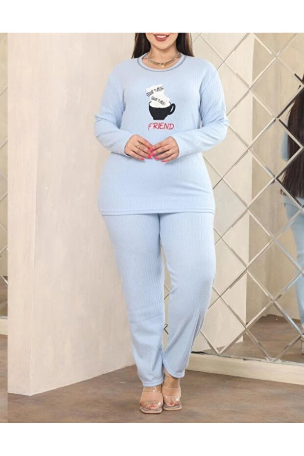 100% Cotton Organic Winter Women's 2-Piece Pajama Set