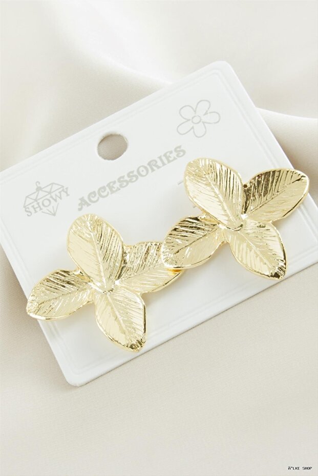 Ilkestor Flower Metal (204557) Earrings Yellow