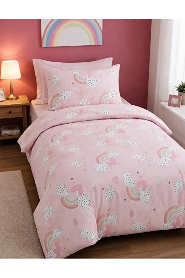 Single Bed Sheet Elastic Duvet Cover Set 160 X 220