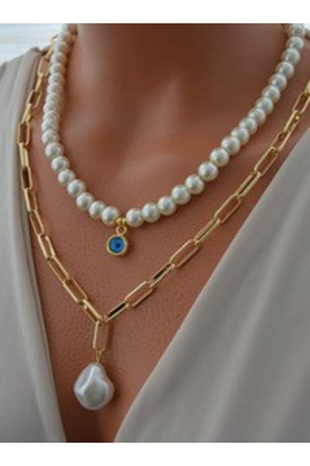 Necklace - Gold Color -