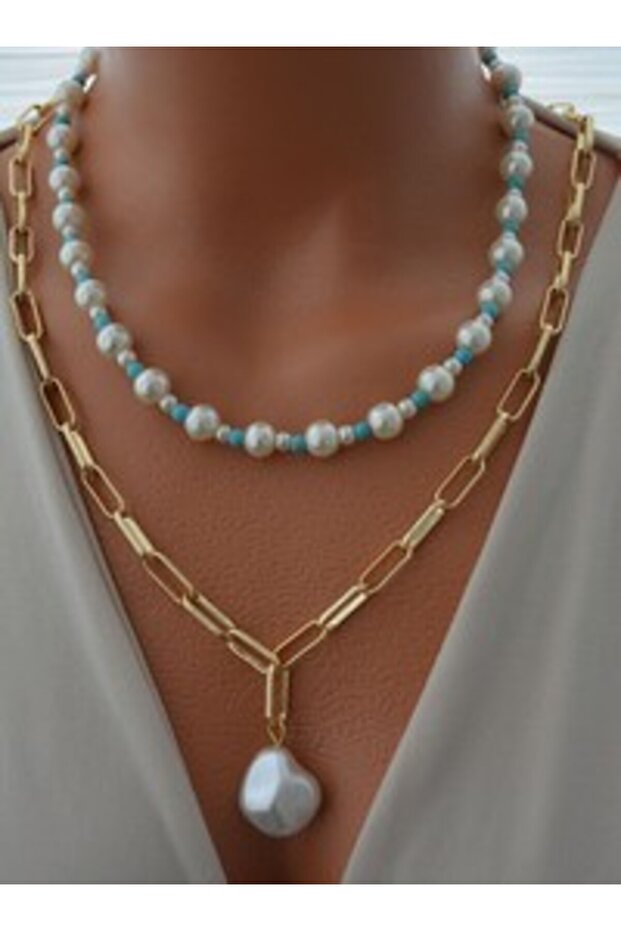 Necklace - Gold Color -