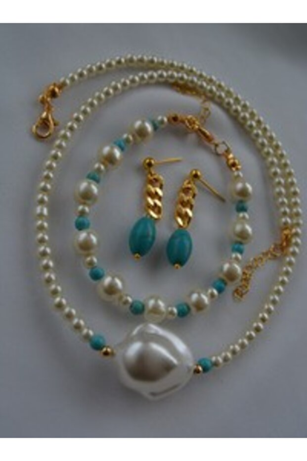 Jewelry set - gold color -