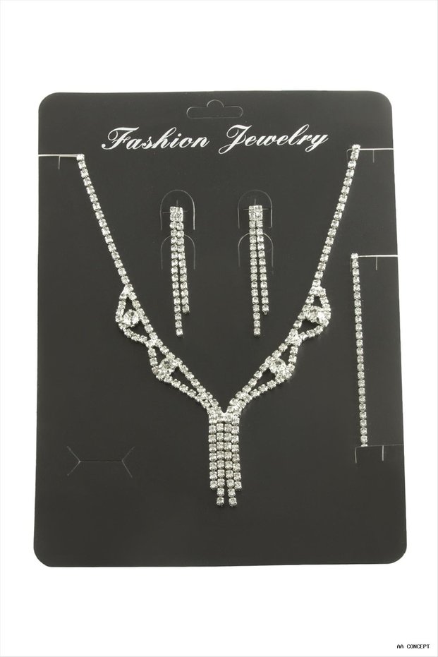 Concepta Pendant with Stone Set (04451) Silver Color