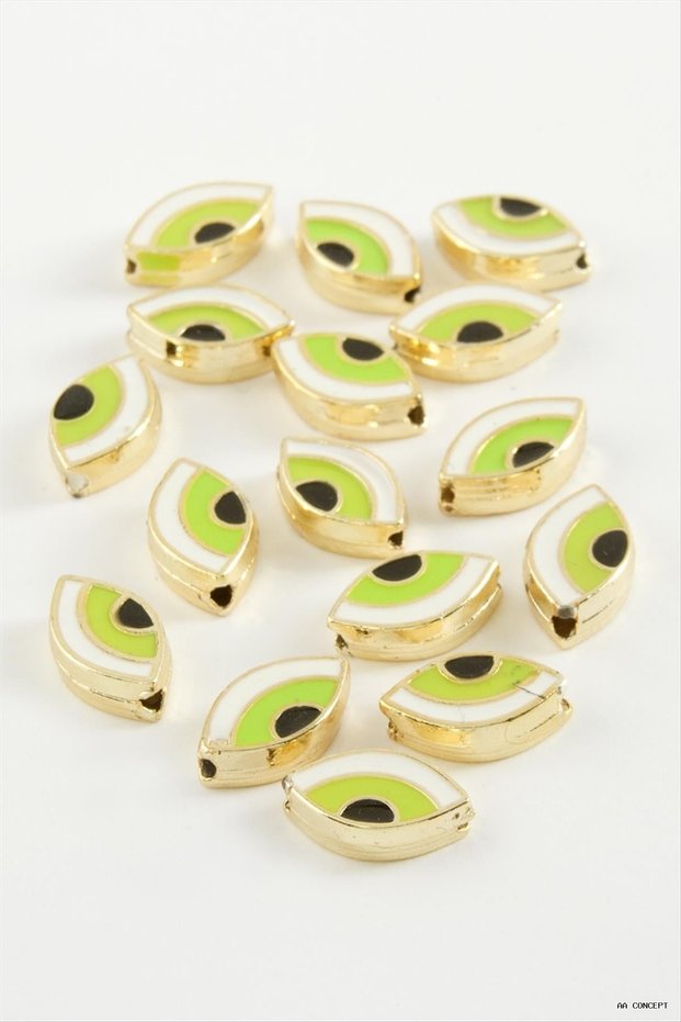 Concepta Eye Enamel Bracelet and Pendant Horse 1 Piece (13546) Water Green