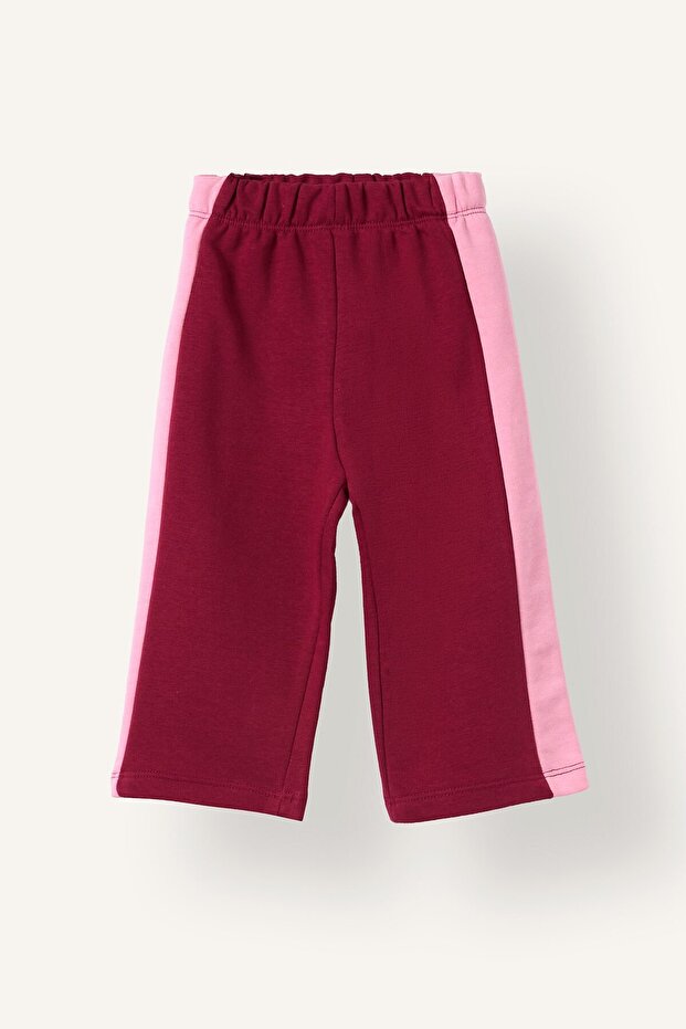Basic Sweatpants with Thick Stripes on the Sides and Elastic Waist for Baby Girl I0620A526Au