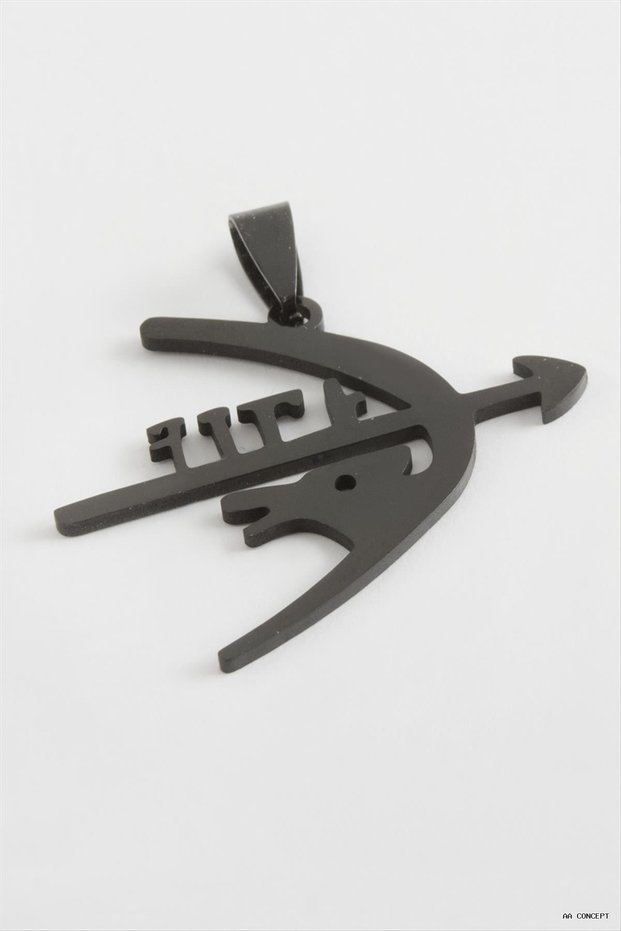 CONCEPTA Arrowhead Steel Necklace Tip 4 (234944) cm Black