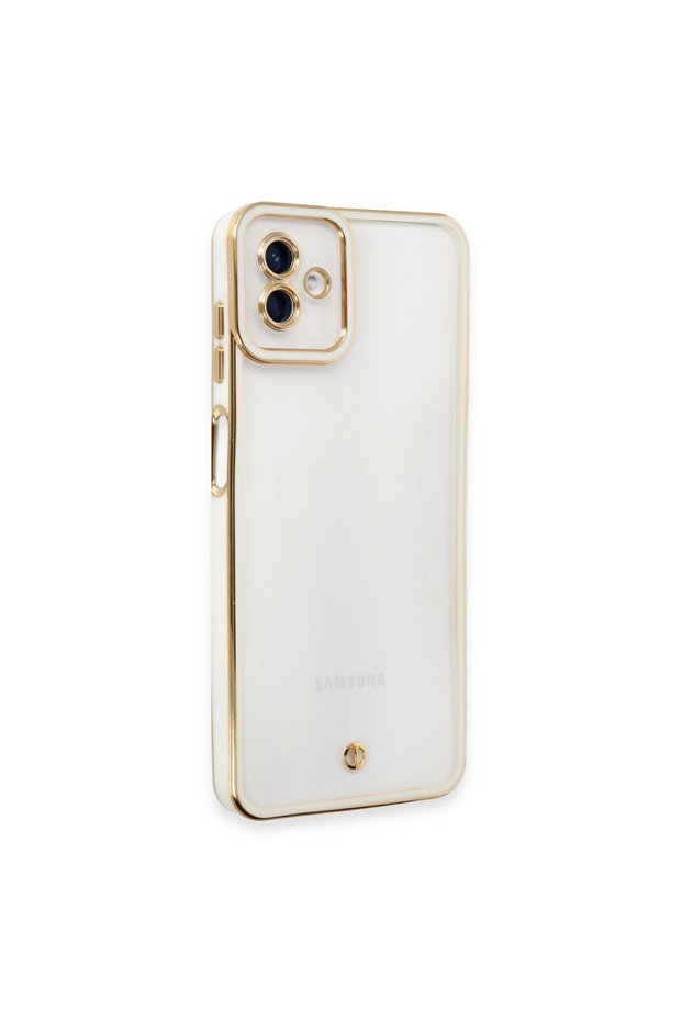 Samsung Galaxy A04 Compatible Case Liva Lens Silicone - White
