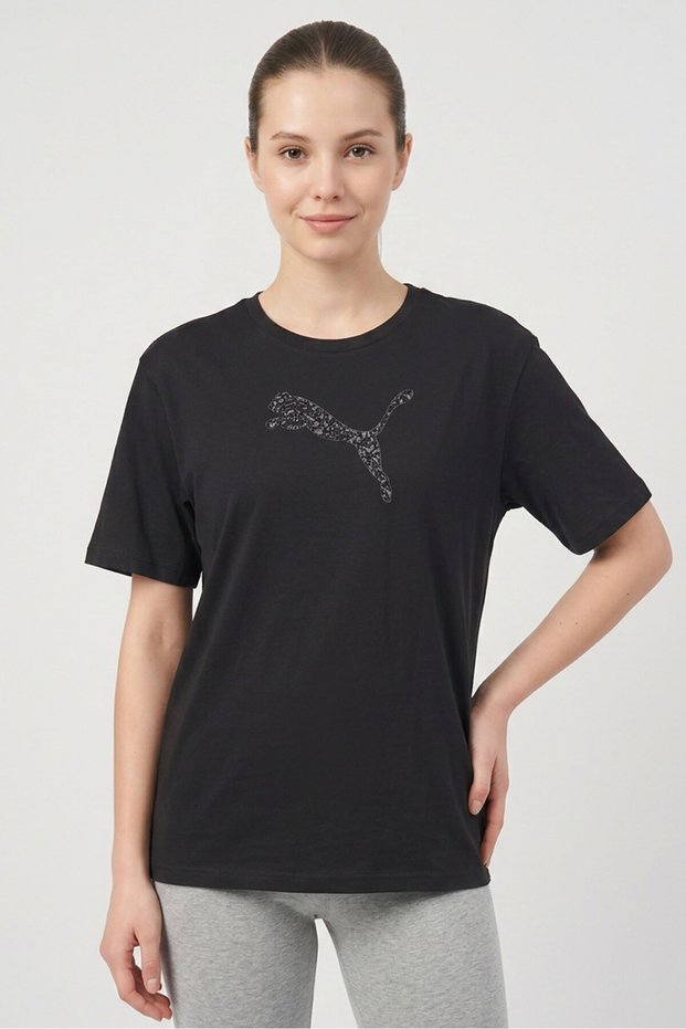 Women Relaxed Fit Short Sleeve Outdoor T-Shirt, Black