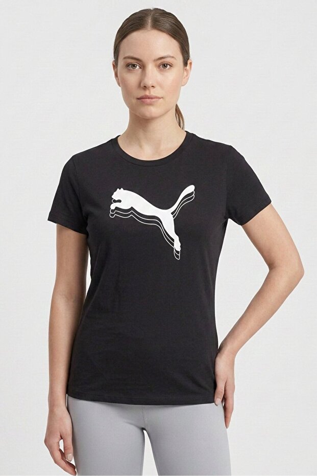 Women Sportswear Fit Short Sleeve Training T-Shirt, Black