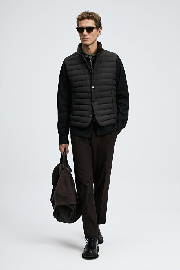 Soon Goose down Men's Inflatable Coat Black