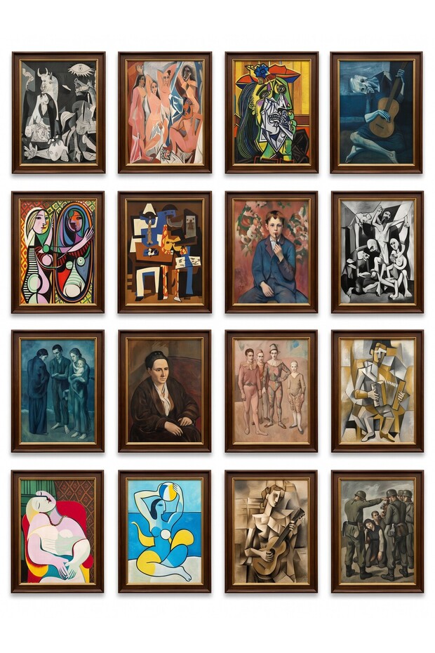 Pablo Picasso Paintings Sticker Set of 16 Laptop Notebook Planner Label