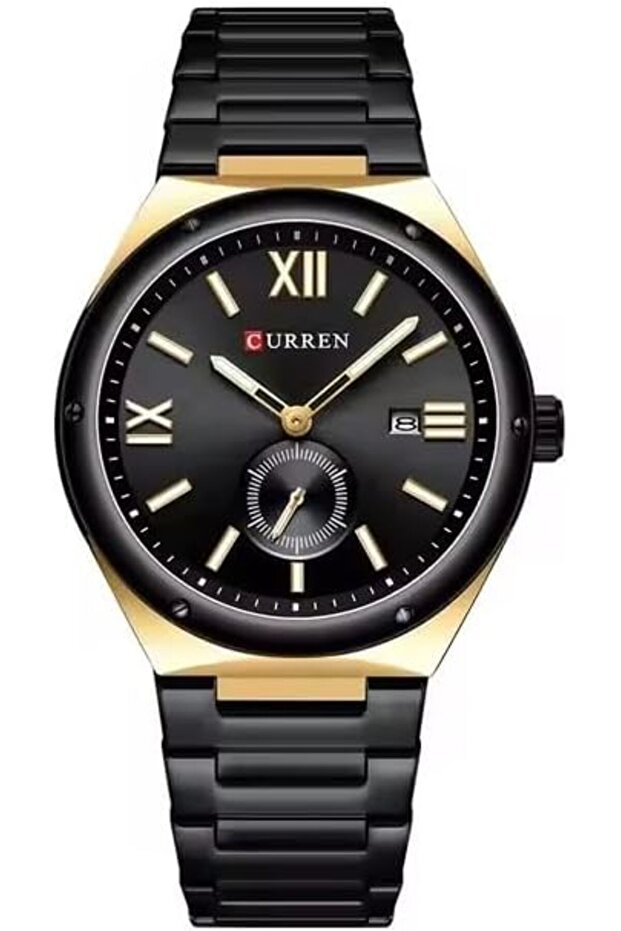 8471 Men's Business Quartz Watch Stainless Steel