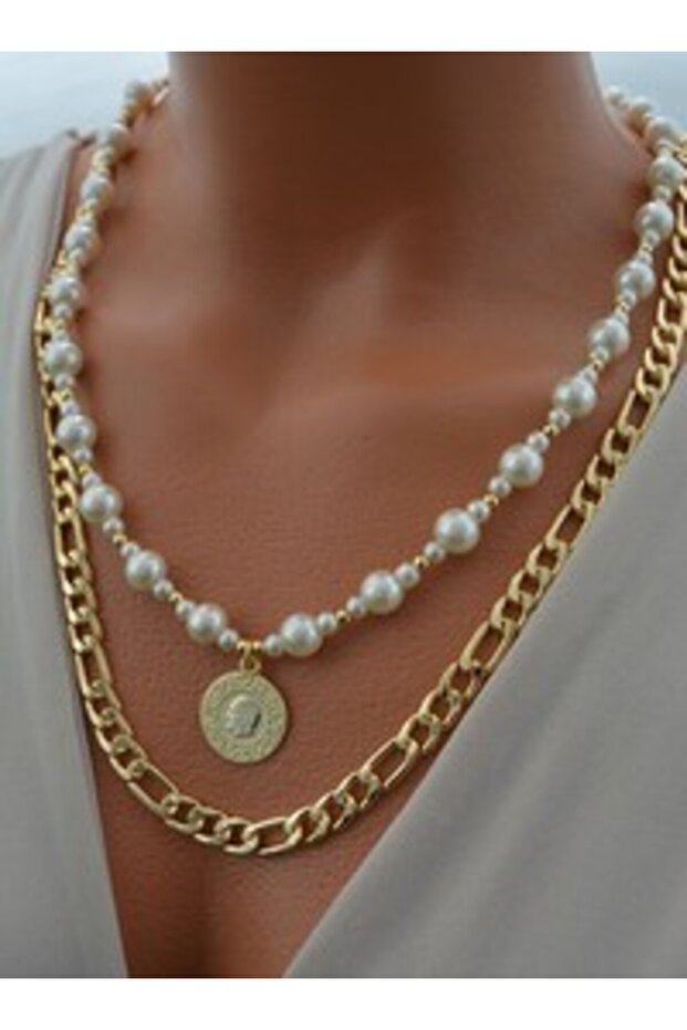 Necklace - Gold Color -